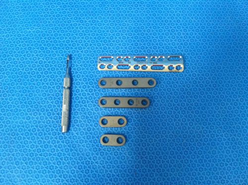 Lot of 5 Titanium Plates, and 1 Karl Storz Instrument.
