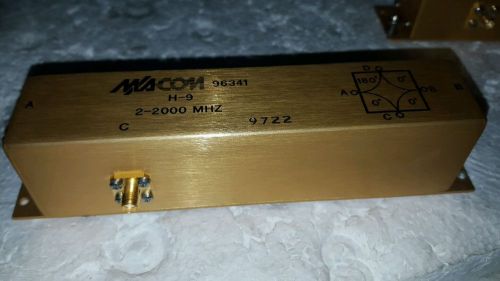 M/A-COM 96341 H-9 2-2000MHz Hybrid Junction 2-2000 MHz (N) 50 Ohms