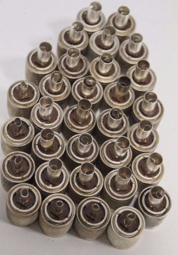 Lot of (32) Kings Electronics 8533 RF Coaxial Connectors K-LOC KU-59-07 KU-59-08