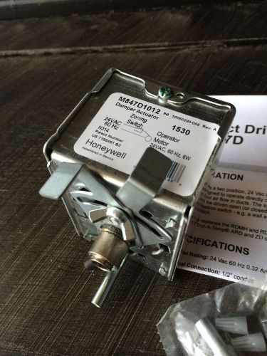 Honeywell M847D1012 Actuator, Spring Return Direct Mount Two Position 24 Vac