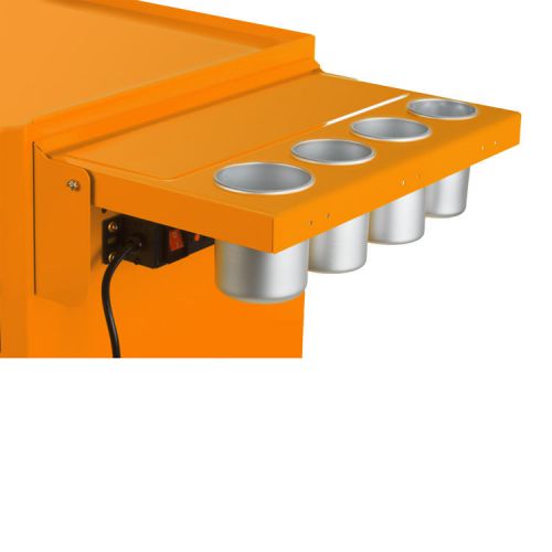 Viper Tool Storage ORANGE FOLDING SIDE SHELF WITH POWER STRIP V1SOR