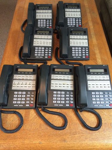 Lot Of 7 NEC Business Phones BDS 22-BTN Display Tel DX7NA-12TXH TEL PN 80573