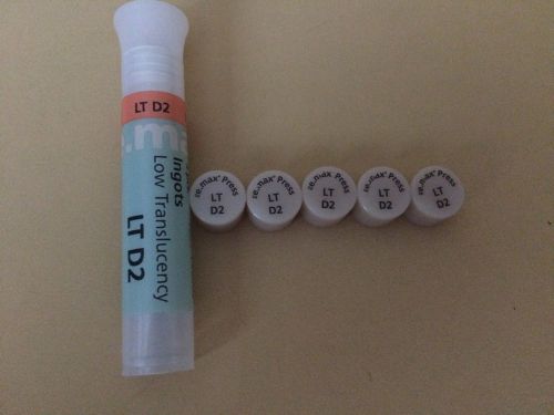 Ivoclar Vivadent e.Max Press LT D2 Low Translucency QTY 5 Ingots