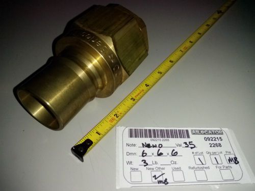 Tomco Series Thk12 Coupler 1-1/2&#034; Hydraulic Fitting Brass