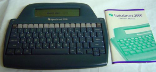 LOT OF 5 ALPHASMART 2000 PORTABLE WORD PROCESSOR MANUAL BATTERY