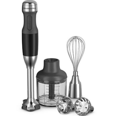 KitchenAid 5-Speed Fruits and Vegetables Immersion Blender and Juicers in Black