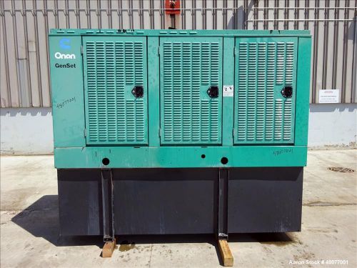 Used- Cummins 200 kW standby (180 kW prime) diesel generator set, model DGFC-447
