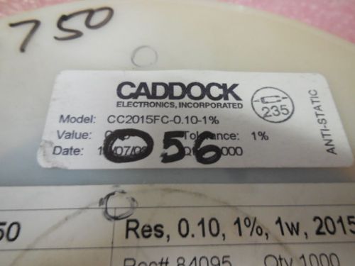 636 PCS CADDOCK CC2015FC-0.10-1%  CAPACITORS