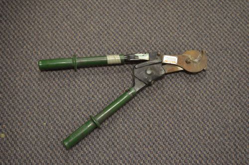Greenlee 756 Heavy Duty Ratchet Cable Cutter Free Shipping