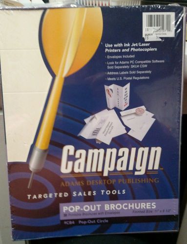 (30) CAMPAIGN POP OUT BROCHURES 11&#034; X 8.5&#034; NEW