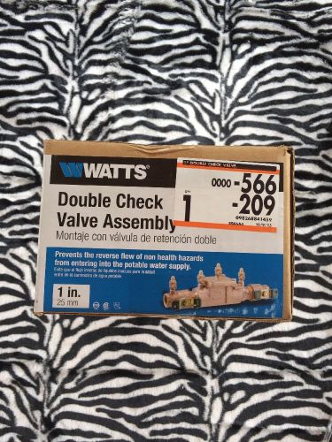 NEW Watts Double Check Valve Assembly 1 in. Model 007M1-QT New