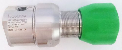 Swagelok pressure regulator kpp1rsa422p20000 hp max 4000 psig lp 0 3600 psig for sale