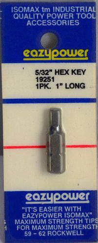 Isomax Eazypower Tools 5/32&#034; Hex Key Insert 1&#034; Screw Driver Bit Tip 19251