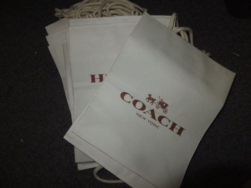 Lot of 20 New Coach Gift Paper Bags! Coach!