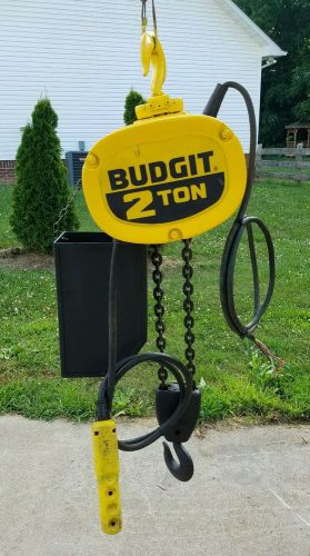 Budgit 2 ton electric chain hoist for sale