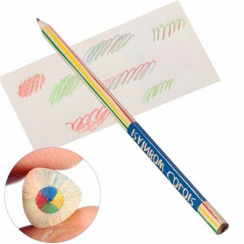 New 1pcs Rainbow Color Pencil 4 in 1 Colored Drawing Painting Pencil Pen