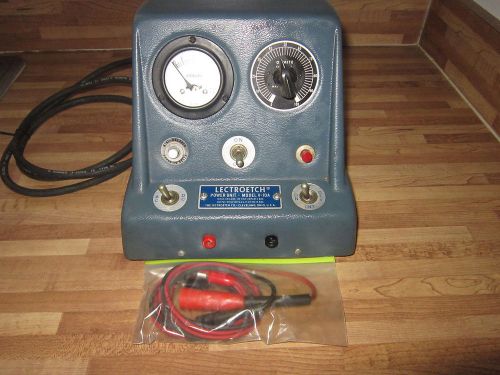 Lectroetch Power Unit and Type MU Bench Fixture Model V-10A