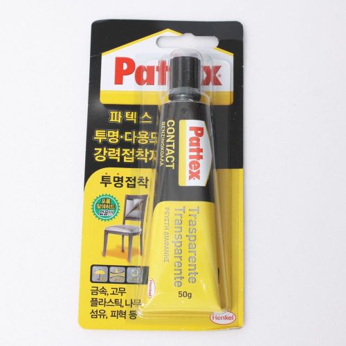 6 x henkel pattex multi purpose contact adhesive transparent glue 50ml strong for sale
