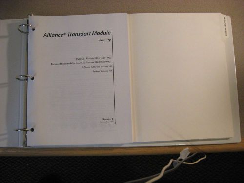 LAM Alliance Transport Module Facility Manual, 405-240204-002 Revision E,