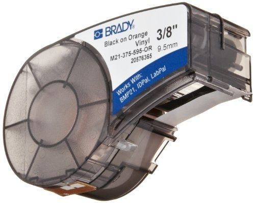 Brady m21-375-595-or bmp21 tape b- 595 indoor/outdoor vinyl film size: 3/8&#034; x for sale
