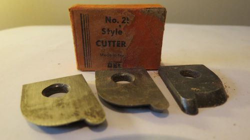 Vintage DELTA MILWAUKEE Cutter Set Woodworking blades knife w box