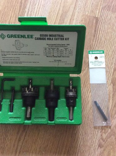 Greenlee 03599 Industrial Carbide Hole Cutter Kit