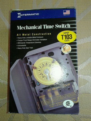 Intermatic t103 mechanical time switch - industrial grade - new in box for sale
