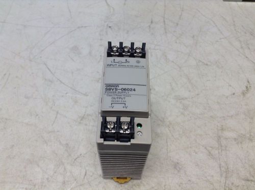 Omron S8VS-06024 24 VDC 2.5 Amp Power Supply 100-240 V Input S8VS06024