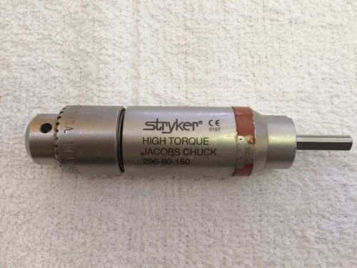 Stryker high torque jacobs chuck attachment 296-80-150 for sale