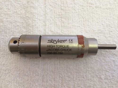 Stryker High Torque Jacobs Chuck Attachment 296-80-150