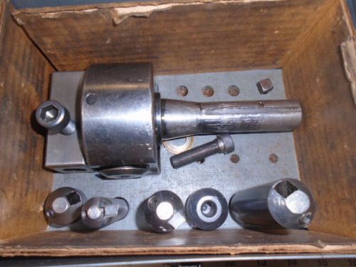 Machinist tools  lathe mill machinist bridgeport boring head with holders r8 for sale