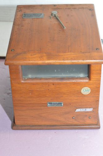 Vintage Rubicon Co Philadelphia Galvanometer Conductivity Bridge  WOOD OAK CASE
