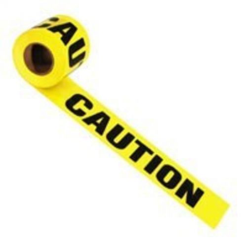 1000ftx3in caution tape irwin industrial flags / flagging tape 66231 for sale