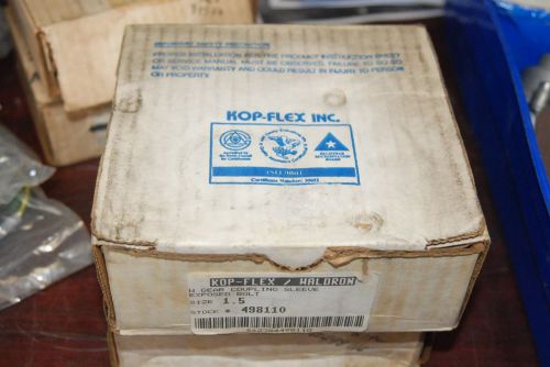 Kop-flex, 498110, Gear Coupling Sleeve Exposed Bolt, size- 1.5,  NEW