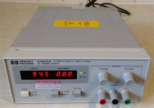 Hp agilent e3612a dc power supply 120v, 0.5a, 30w - free ship for sale