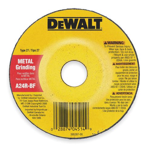 (25) DeWalt DW8803 Depressed Center Wheel, Zirconia Alum 4” x 1/4” x 5/8” $13C$