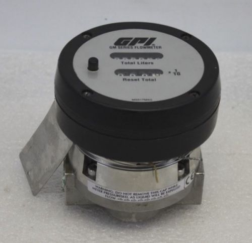 Gpi gm505s3m22-9 1/2” npt mechanical oval flow meter 2.0 - 30.0 lpm gm505 for sale