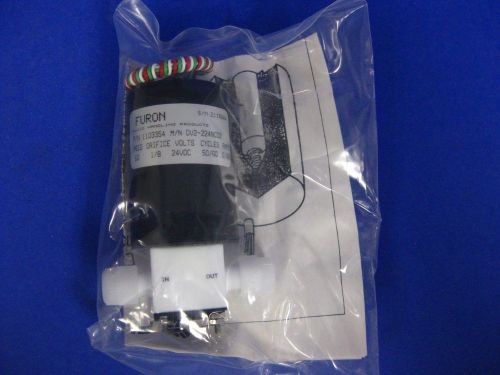 FURON Delta DV2-224NCD2  PTFE Solenoid 2 Way Valve, 1103354,  24VDC ,60PSI