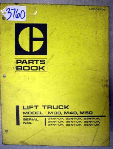 Caterpillar Parts Book Model M30, M40, M50 Forklifts, #3760