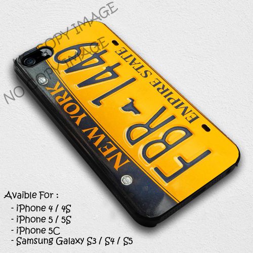 New York yellow Taxi no. licence plate Iphone Case 5/5S 6/6S Samsung galaxy Case