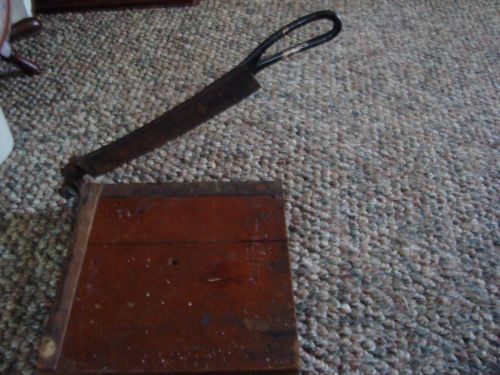 Antique Dated 1800s Office/Work 9&#034; Paper Cutter