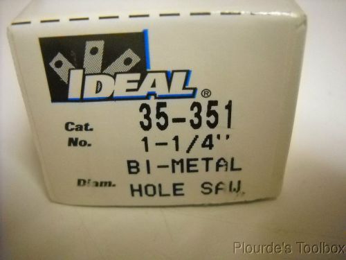 New 1-1/4&#034; Ideal Hole Saw, Bi-Metal, 35-351