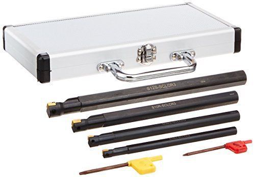 Grizzly T10439 Carbide Insert Boring Bar Set, 4-Piece