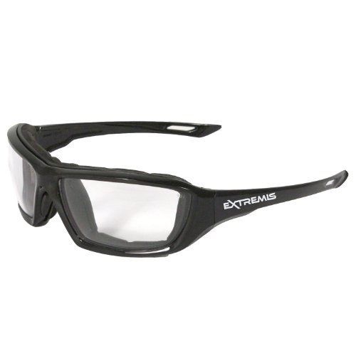 Radians XT1-11 Extremis Full Black Frame Safety Glasses with Clear Anti-Fog Lens