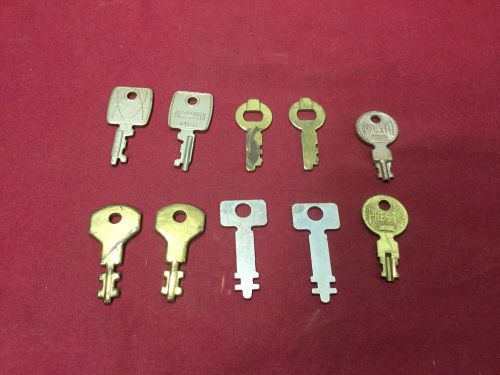 Presto Luggage Pre-cut Keys, 125, 324, 480, 599, PK-31, Set of 10 - Locksmith