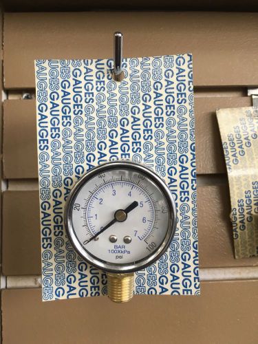 Pressure gauge 100 bp dry steel 2.0 lm 1/4 100 for sale