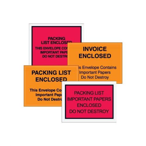 &#034;&#034;&#034;Important Papers Enclosed&#034;&#034; Envelopes, 4 1/2&#034;&#034; x 6&#034;&#034;, Red, 1000/Case&#034;