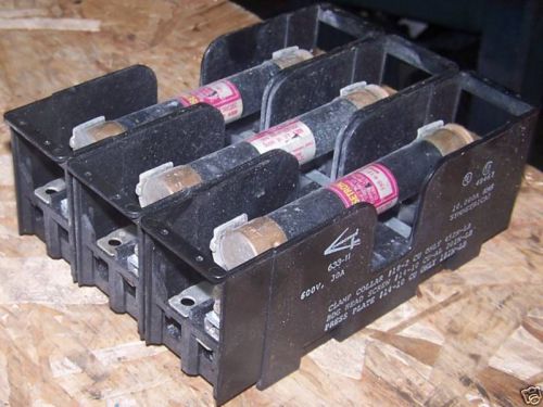 Connectron 30a fuse block holder with fuses #633-11, used, warranty for sale