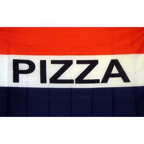 Pizza Flag 3ft x 5ft RWB Banner (1)