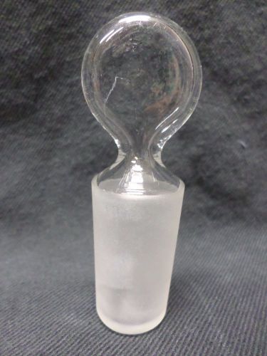 Sga 24/40 hollow glass closed bottom pennyhead stopper, full length for sale